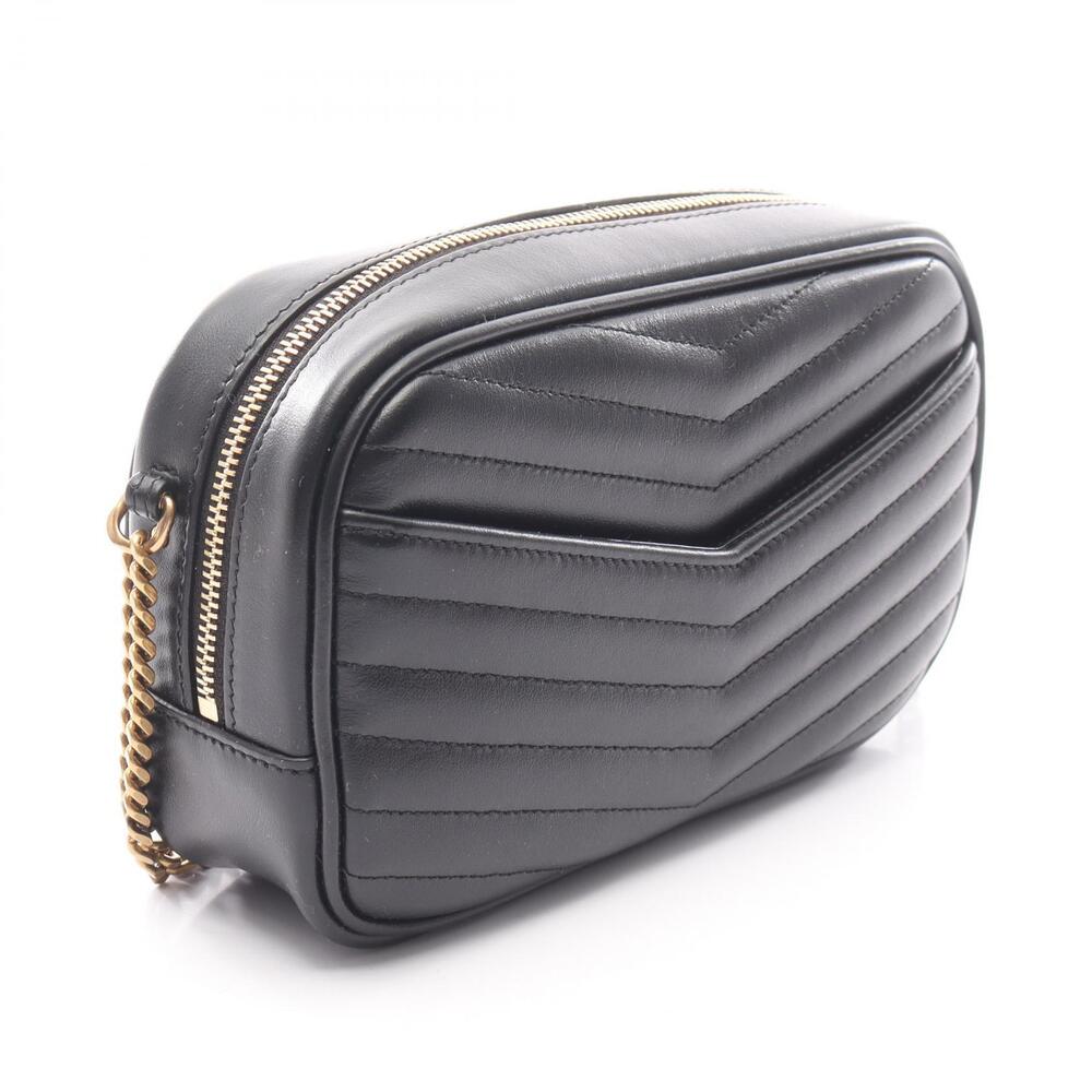 Saint Laurent Paris LOU Bag Shoulder Leather Black